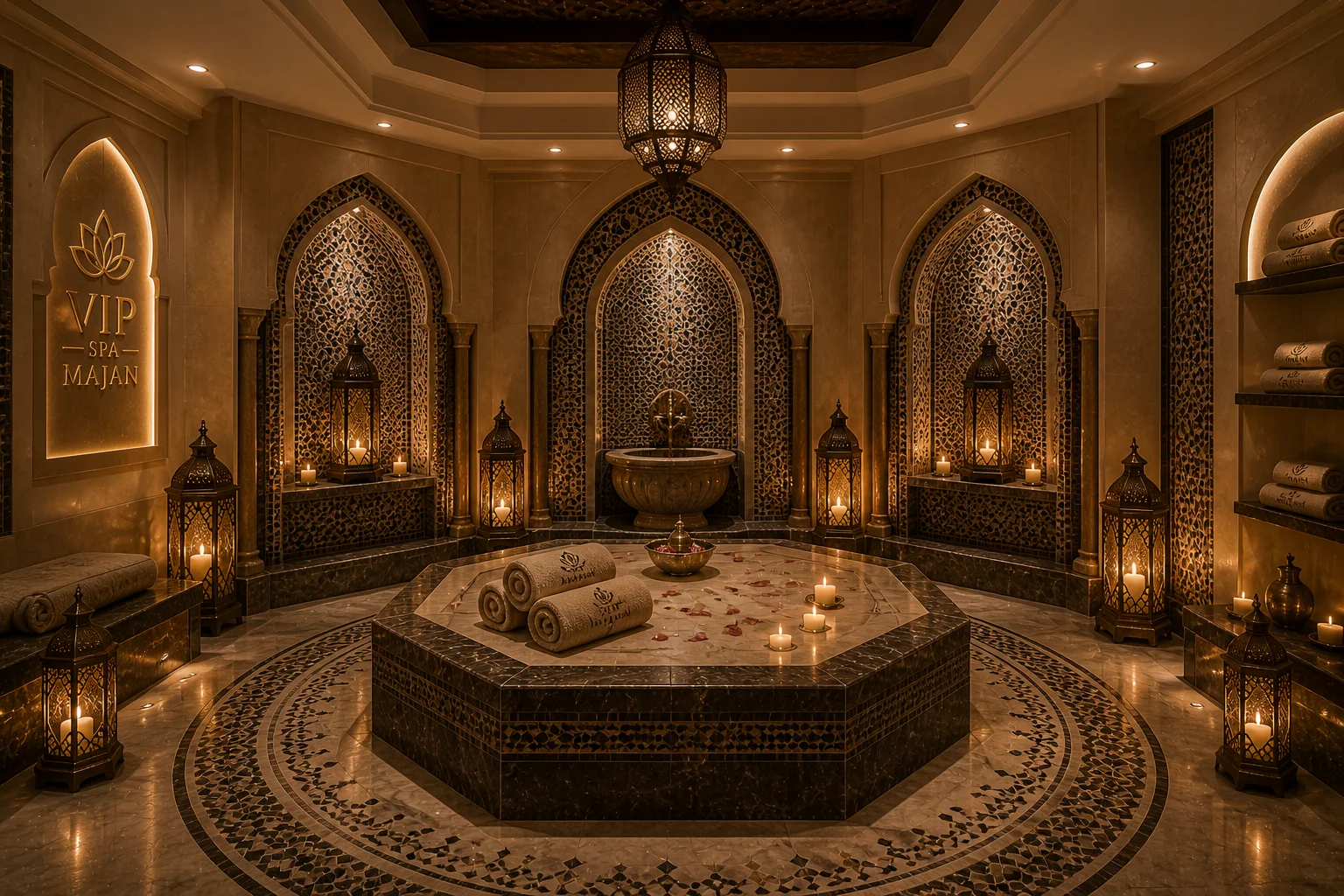VIP Spa Majan treatment room inside Midtown Central Mall
