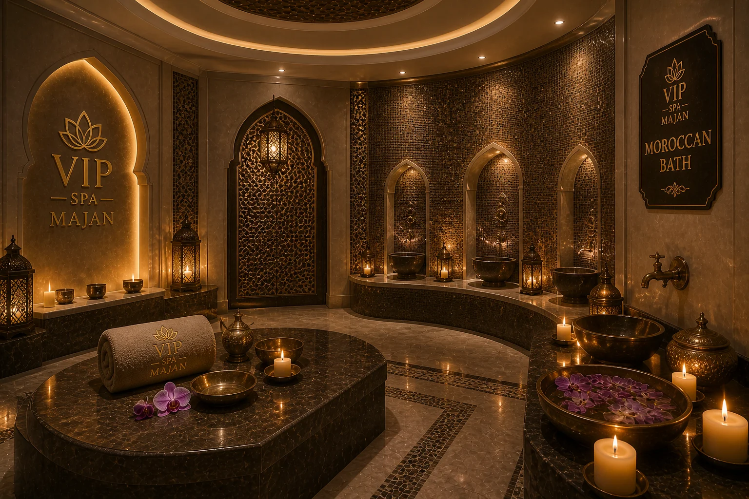 Premium treatment room at VIP Spa Majan Majan Dubai