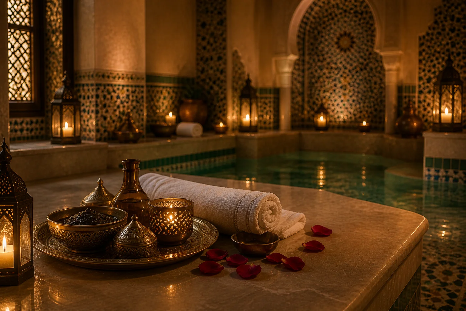 Moroccan Bath at VIP Spa Majan