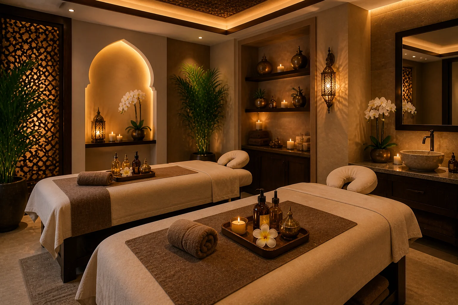 Private room at VIP Spa Majan inside Midtown Central Mall